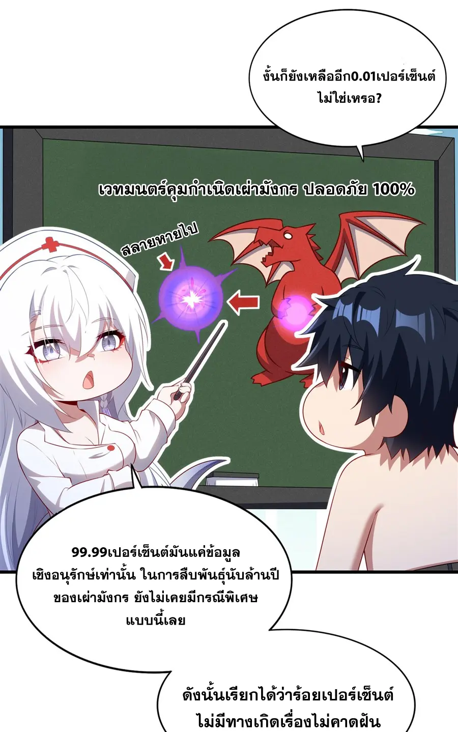 Shut Up, Evil Dragon! I don't want to raise a child with you anymore ตอนที่ 76 หน้า 18