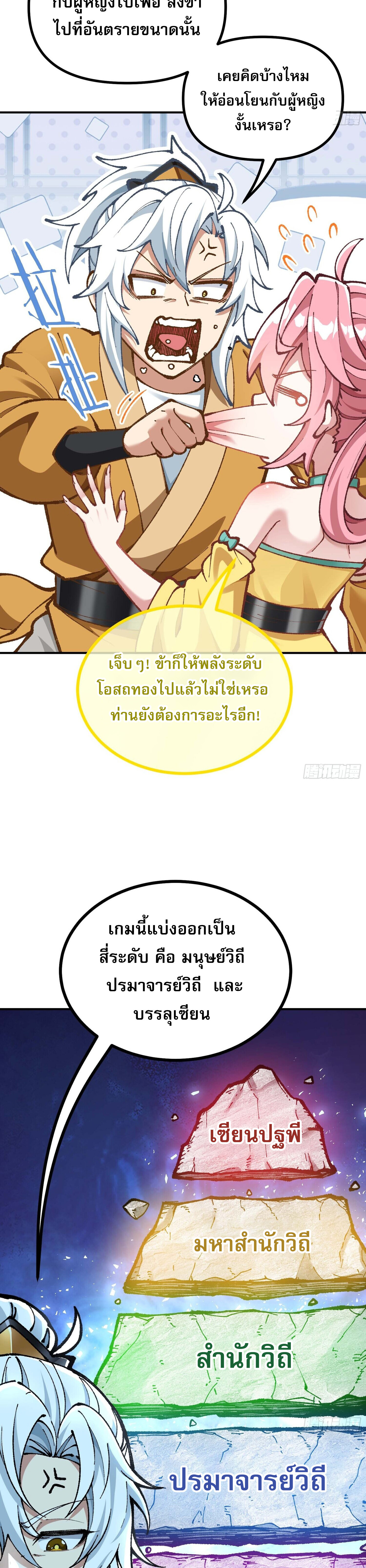 เทพนักเล่นเกมแบบฉันต้องมาติดอยู่ในโลกเกมเซียนหายนะ ตอนที่ 5 หน้า 23