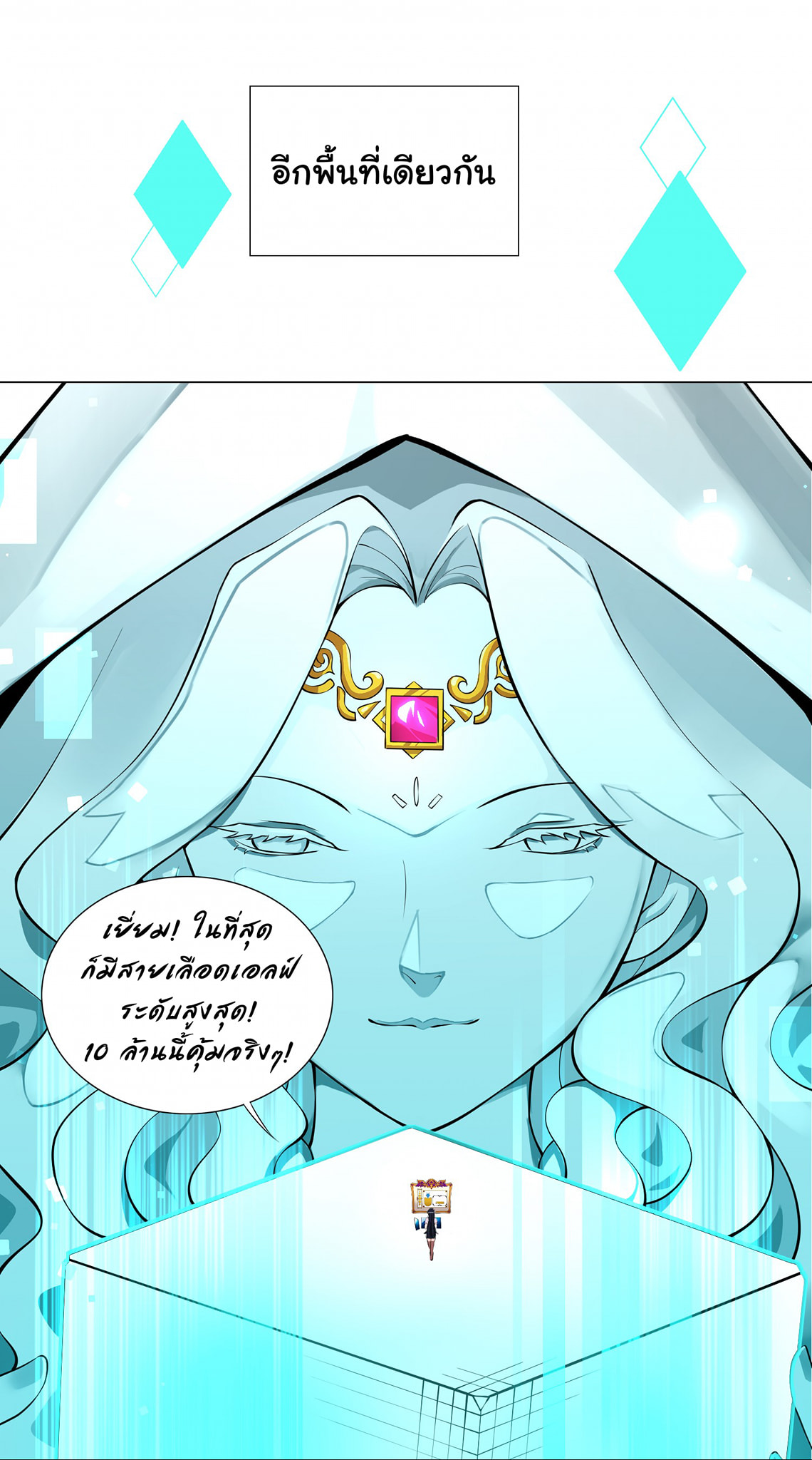 ผมเกิดใหม่เป็นสุดยอดเทพและตัวละครในเกมของผมเป็นเจ้าหญิงแห่งโชคที่มีค่าโชค666นะคร๊าบบ ตอนที่ 20 หน้า 21