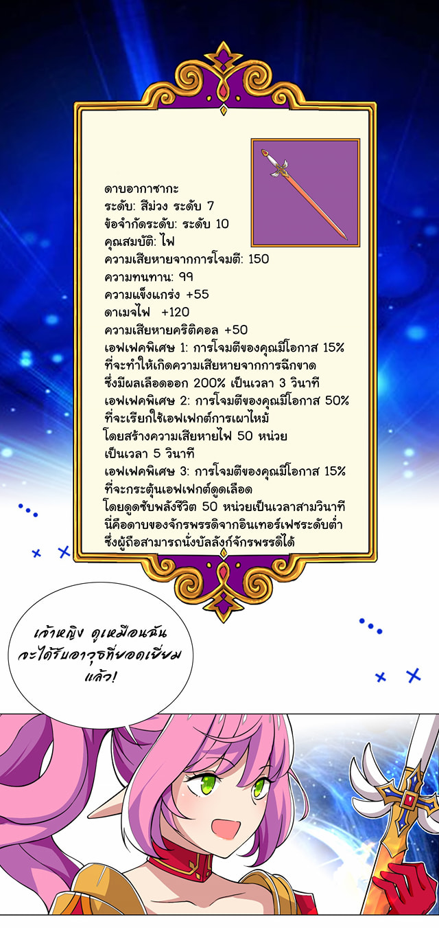 ผมเกิดใหม่เป็นสุดยอดเทพและตัวละครในเกมของผมเป็นเจ้าหญิงแห่งโชคที่มีค่าโชค666นะคร๊าบบ ตอนที่ 20 หน้า 6