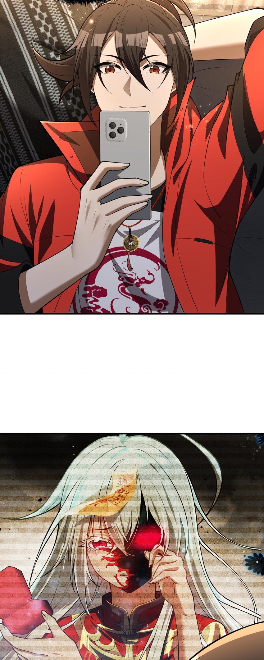 During the live broadcast, I proposed to the female ghost - she really agreed?! ตอนที่ 3 หน้า 45