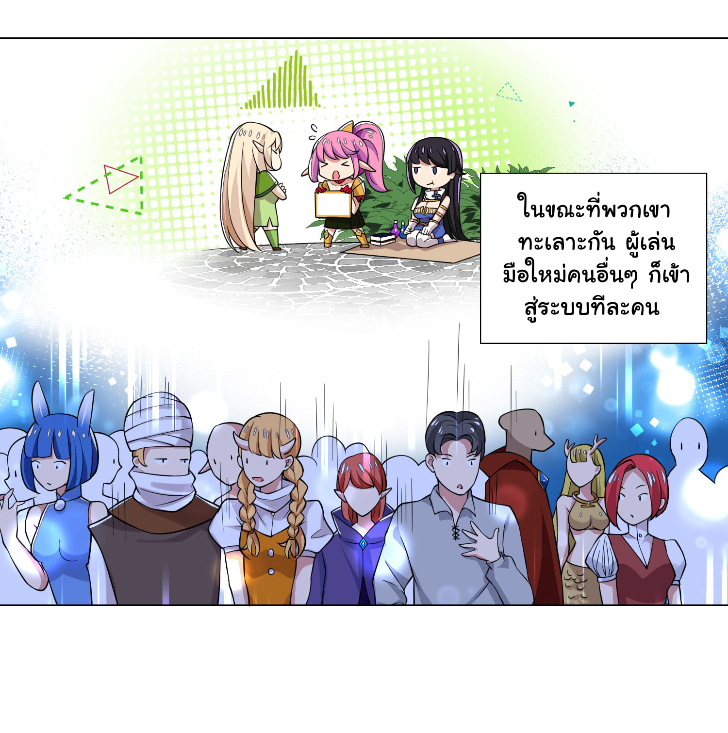 ผมเกิดใหม่เป็นสุดยอดเทพและตัวละครในเกมของผมเป็นเจ้าหญิงแห่งโชคที่มีค่าโชค666นะคร๊าบบ ตอนที่ 21 หน้า 13